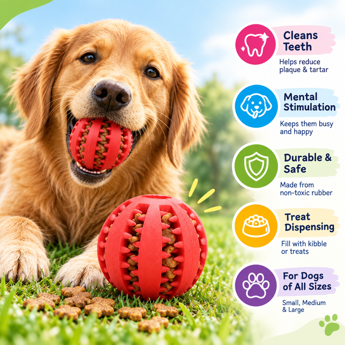 Dog Chewing Bite-resistant Teether Ball